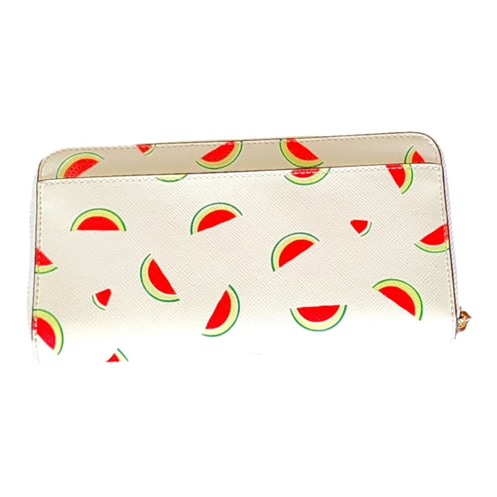 Kate Spade Staci Watermelon Party Large Continental Zip Wallet NWT - Picture 3 of 14